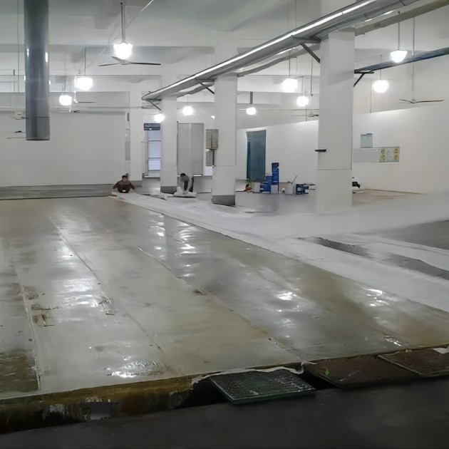 白山防腐蚀地坪,环氧玻纤地坪，玻纤工业地坪，环氧玻纤布地坪,乙烯基玻纤布地坪产品图3